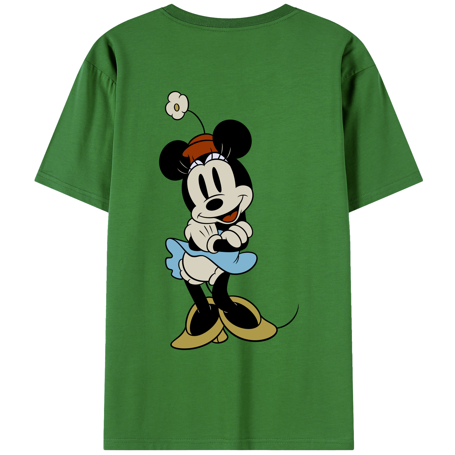 （画像用） ミッキーマウス Mickey Mouse レディース半袖Tシャツ(バックプリント)